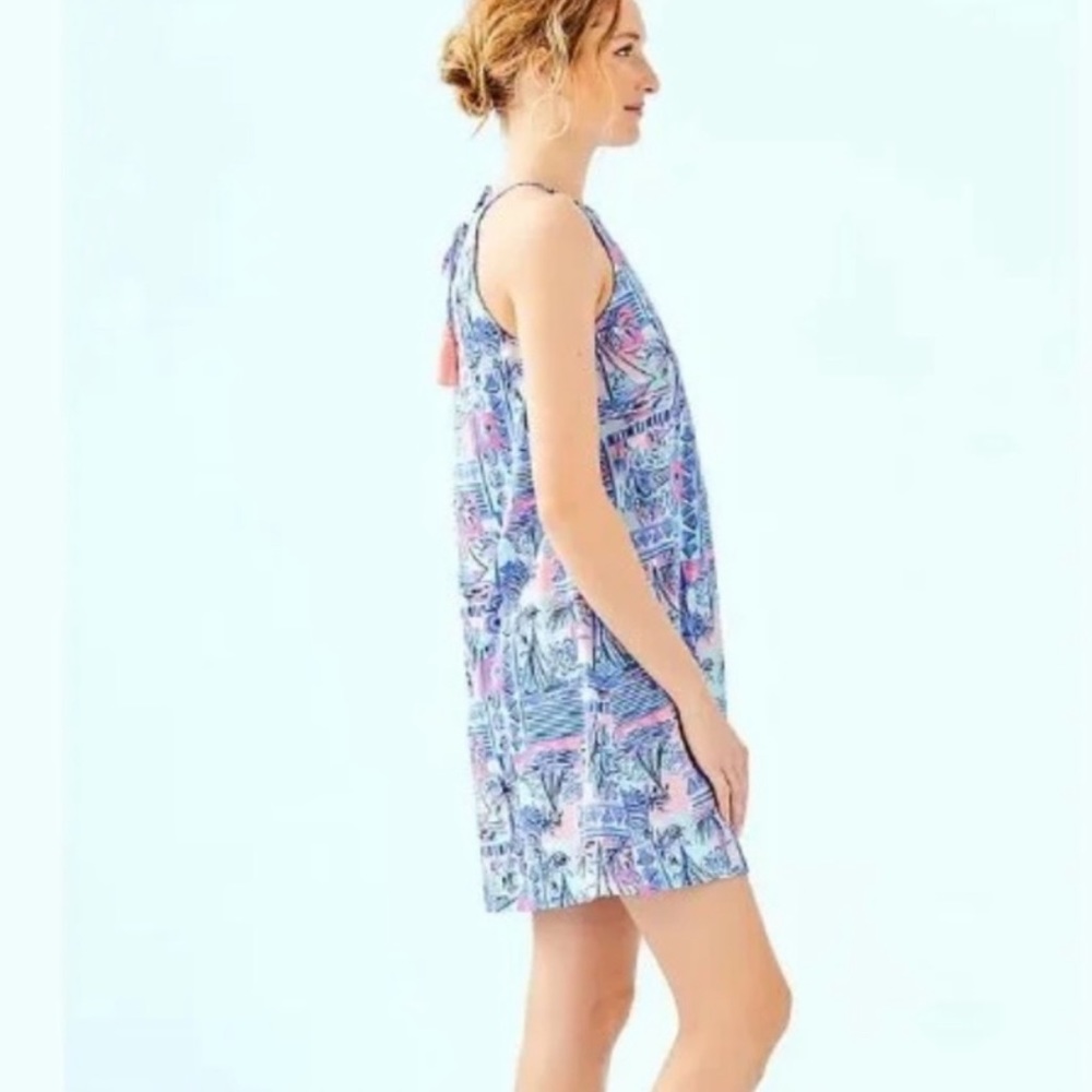 LILLY PULITZER NWT MARGOT WHISPER BLUE DRESS XS
